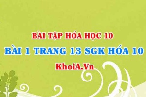 Bài 1 trang 13 SGK Hóa 10: Số khối, Số hiệu nguyên tử, nguyên tử khối trung bình